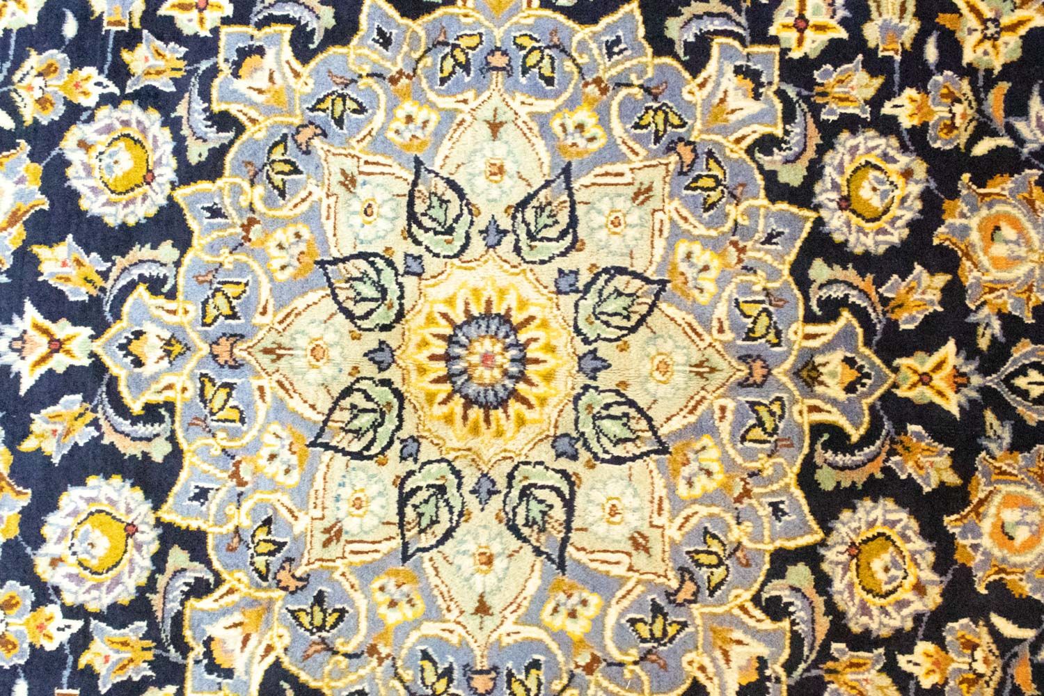 Persisk tæppe - Keshan - 431 x 308 cm - blå