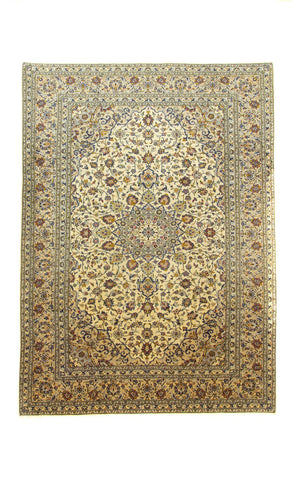 Persisk tæppe - Keshan - 333 x 245 cm - beige