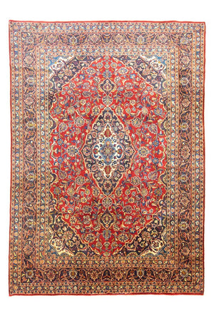Persisk tæppe - Keshan - 335 x 240 cm - rød