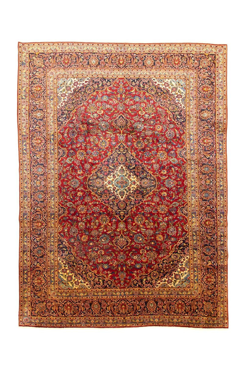 Persisk tæppe - Keshan - 401 x 294 cm - rød