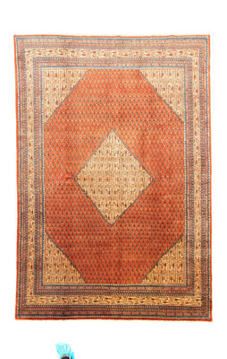 Persisk tæppe - Mir - 300 x 206 cm - orange