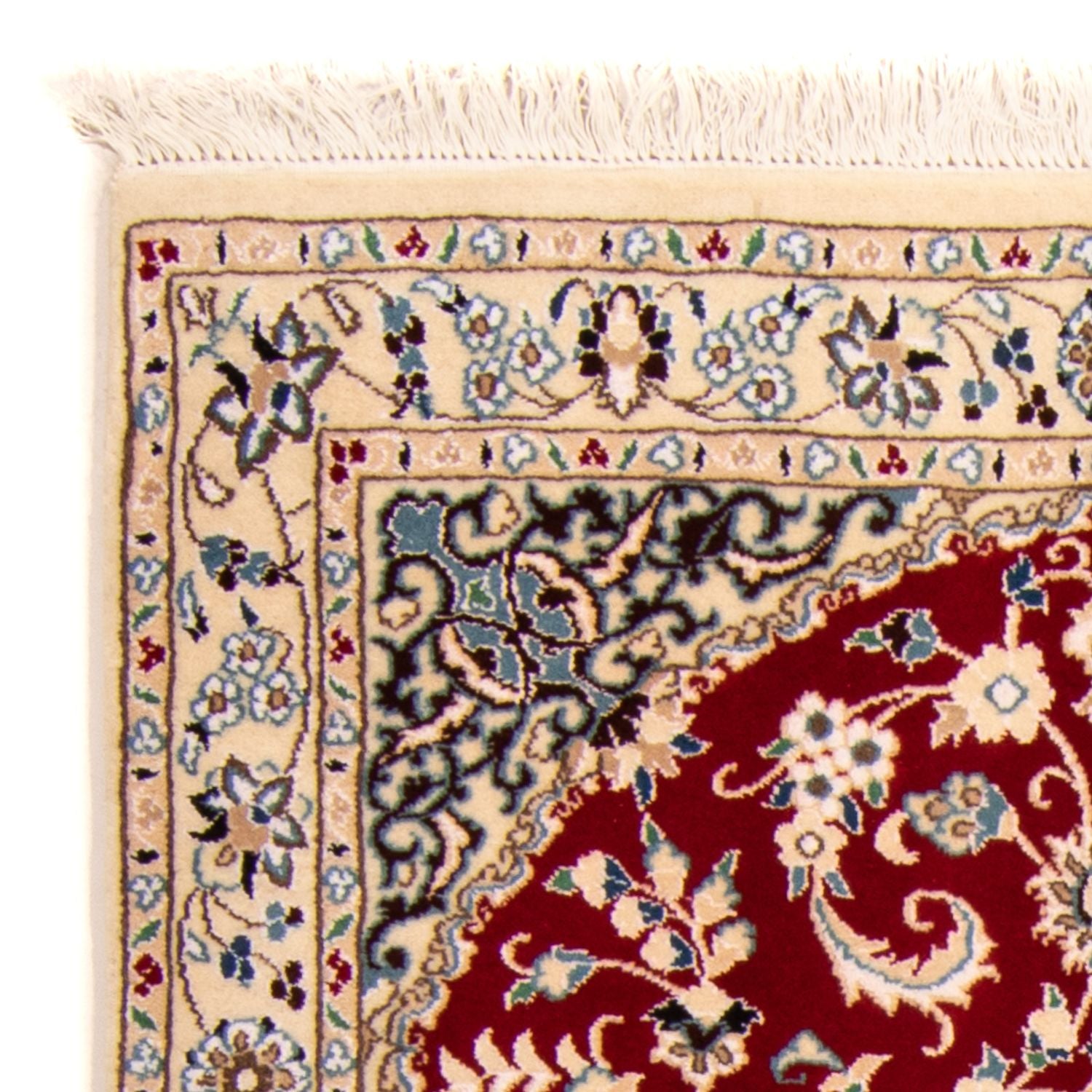 Persisk tæppe - Nain - Royal - 148 x 96 cm - mørkerød