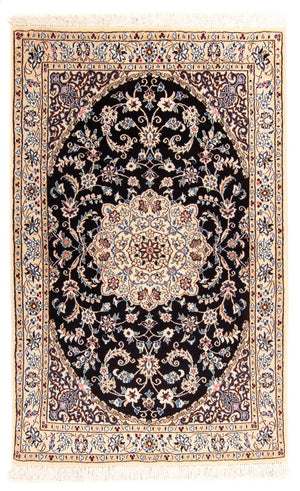 Persisk tæppe - Nain - Royal - 156 x 98 cm - mørkeblå
