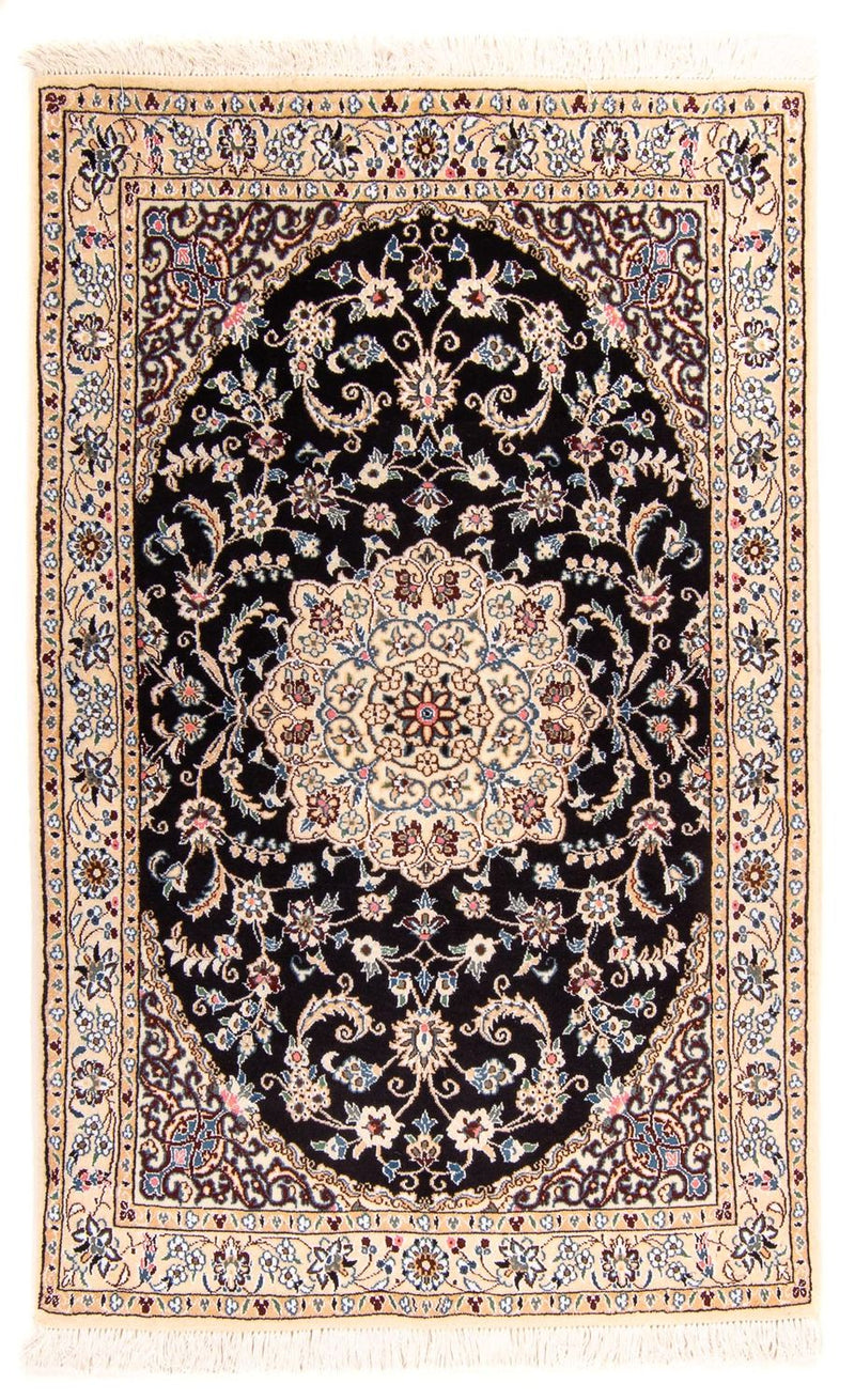 Persisk tæppe - Nain - Royal - 156 x 98 cm - mørkeblå
