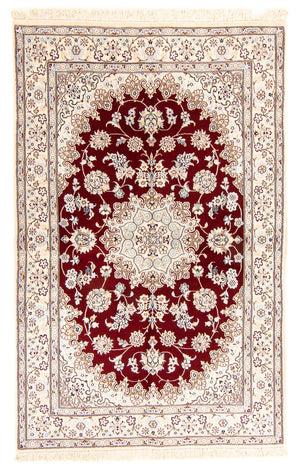 Persisk tæppe - Nain - Royal - 241 x 153 cm - mørkerød