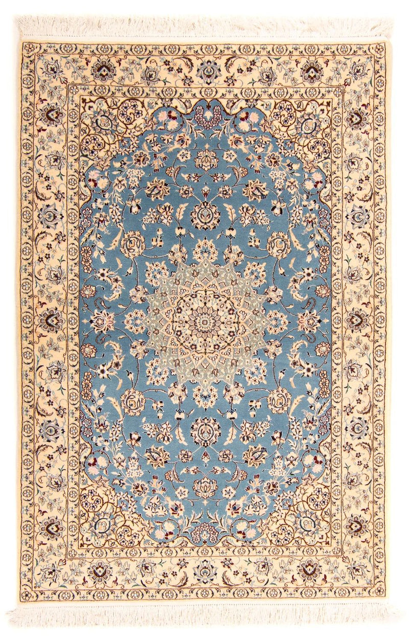Persisk tæppe - Nain - Premium - 178 x 120 cm - lyseblå