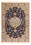 Persisk tæppe - Nain - Premium - 142 x 97 cm - mørkeblå