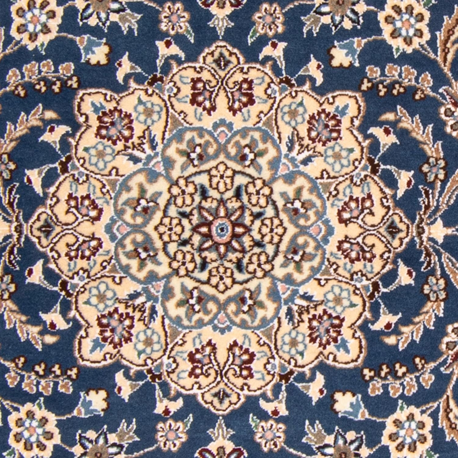 Persisk tæppe - Nain - Royal - 148 x 100 cm - mørkeblå