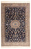 Persisk tæppe - Nain - Premium - 205 x 128 cm - mørkeblå