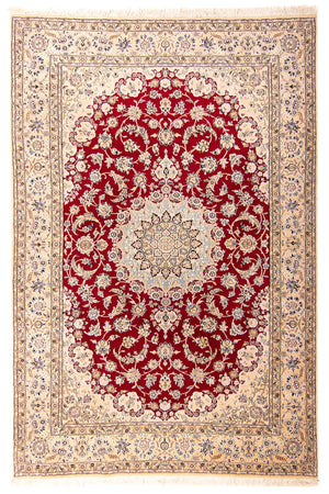 Persisk tæppe - Nain - Royal - 306 x 197 cm - mørkerød