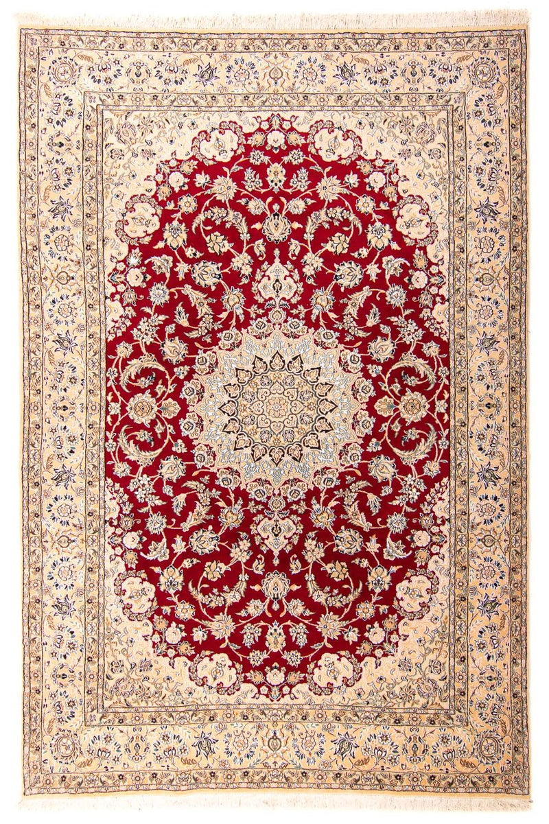Persisk tæppe - Nain - Royal - 306 x 197 cm - mørkerød