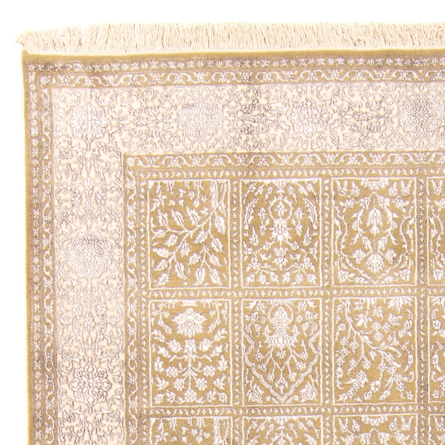 Designer tæppe - 252 x 168 cm - lys brun