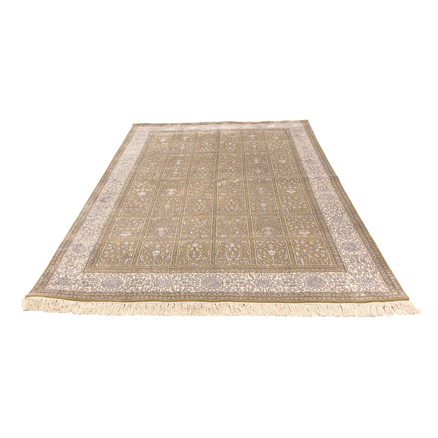 Designer tæppe - 252 x 168 cm - lys brun