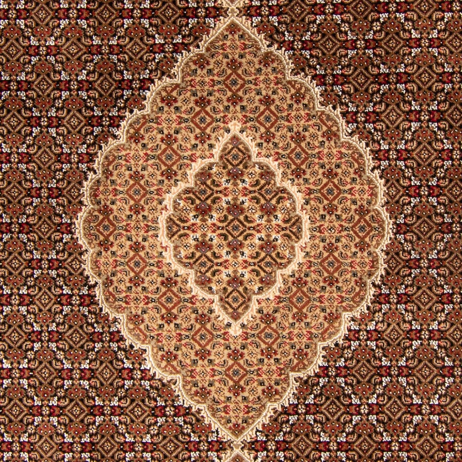Persisk tæppe - Tabriz - 300 x 200 cm - mørkeblå