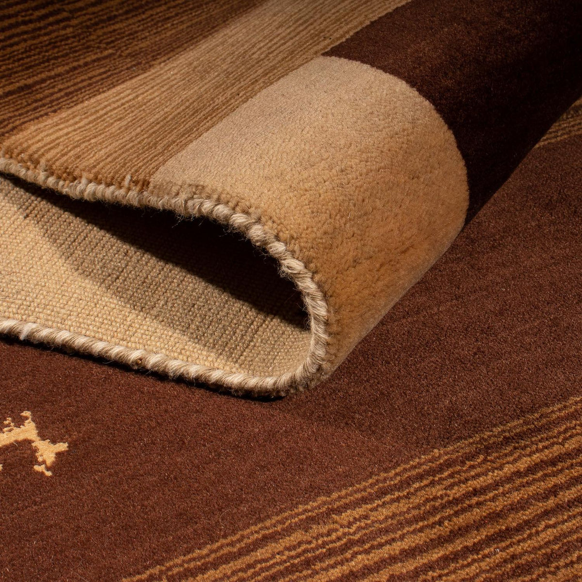 Løber Gabbeh-tæppe - Softy - 301 x 82 cm - brun