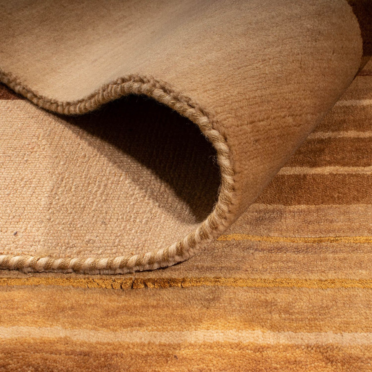 Gabbeh-tæppe - Softy - 169 x 121 cm - lys brun