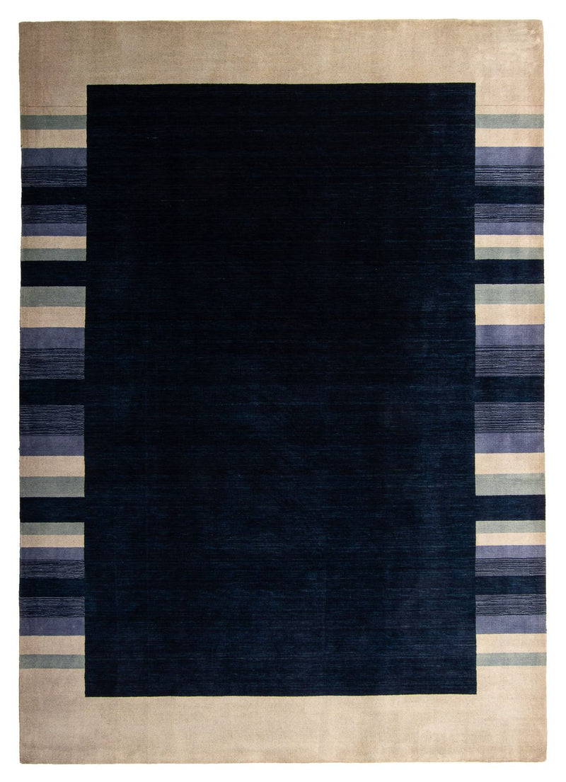 Gabbeh-tæppe - Softy - 296 x 206 cm - mørkeblå