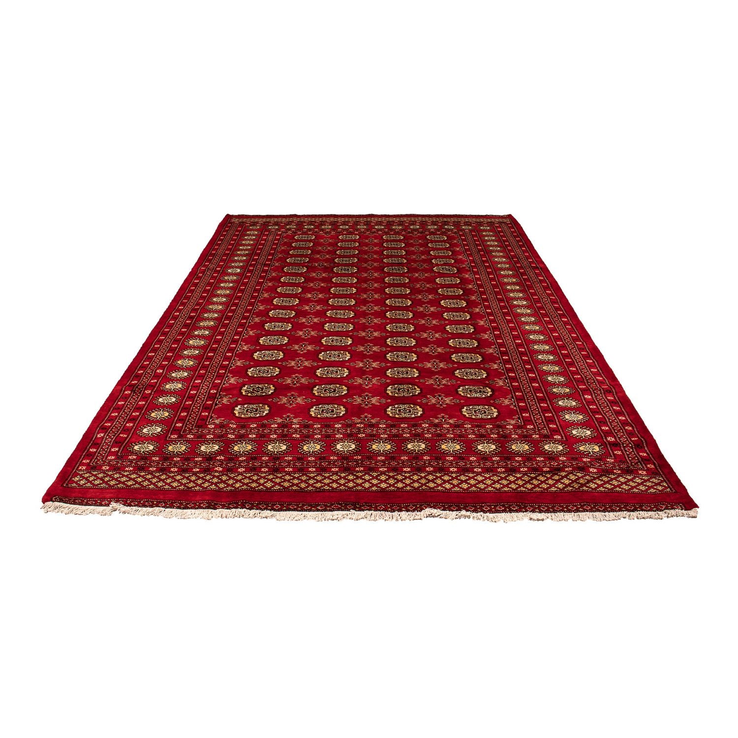 Pakistan Tæppe - 307 x 208 cm - mørkerød
