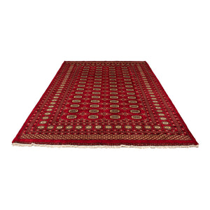 Pakistan Tæppe - 307 x 208 cm - mørkerød