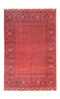 Afghansk tæppe - Bukhara - 301 x 195 cm - mørkerød