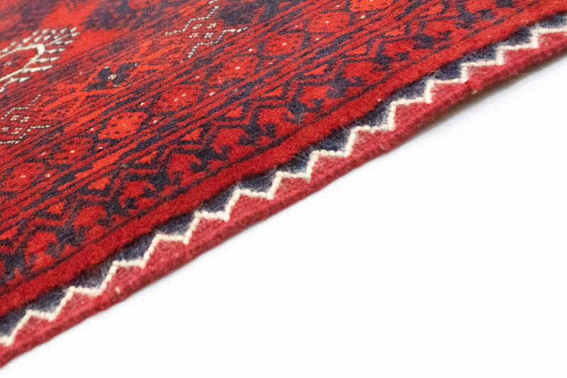 Afghansk tæppe - Bukhara - 301 x 195 cm - mørkerød