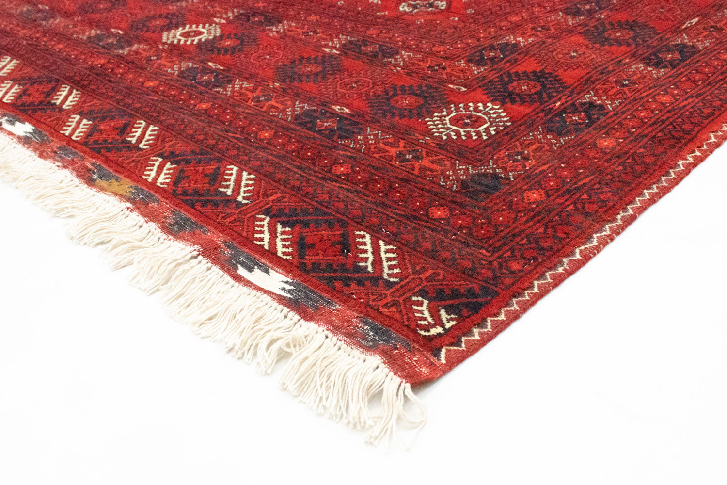 Afghansk tæppe - Bukhara - 299 x 198 cm - mørkerød