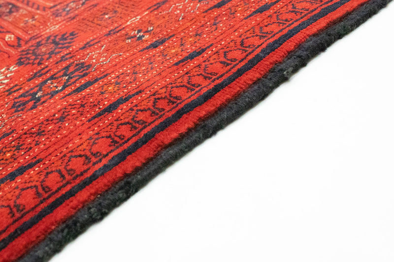 Afghansk tæppe - Bukhara - 288 x 202 cm - mørkerød