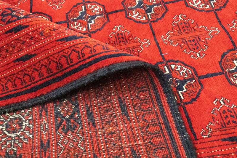 Afghansk tæppe - Bukhara - 288 x 202 cm - mørkerød