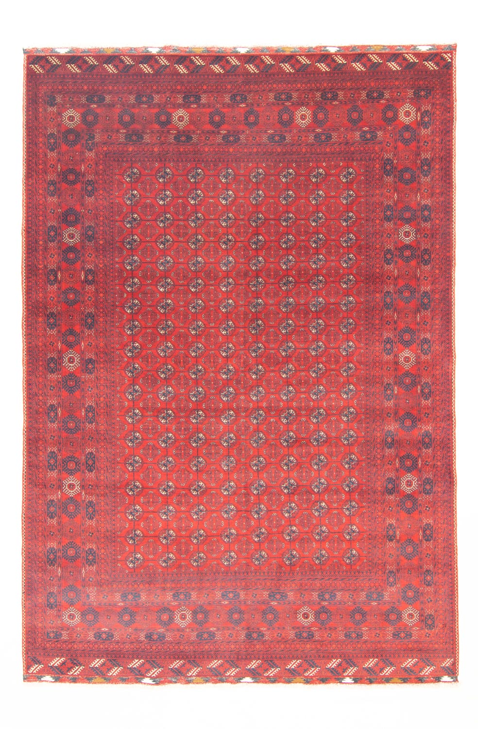 Afghansk tæppe - Bukhara - 294 x 200 cm - mørkerød
