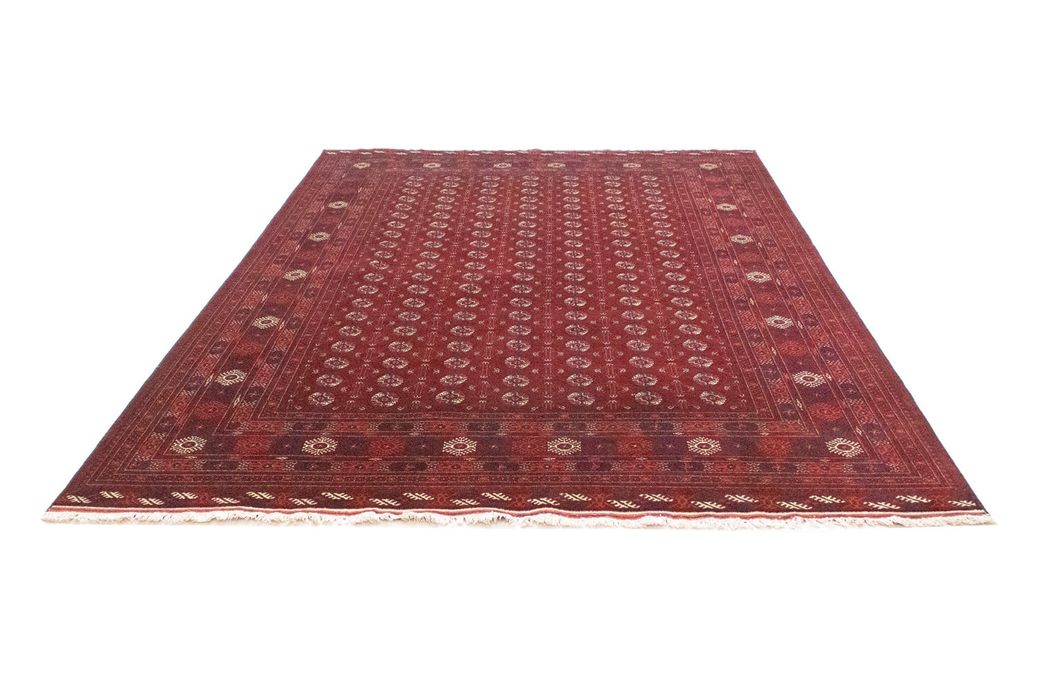 Afghansk tæppe - Bukhara - 297 x 198 cm - mørkebrun