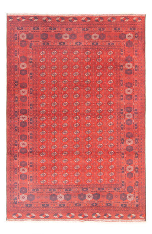 Afghansk tæppe - Bukhara - 292 x 196 cm - mørkerød