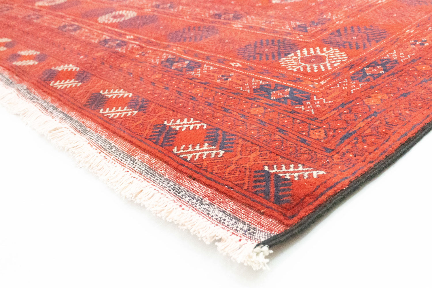 Afghansk tæppe - Bukhara - 292 x 196 cm - mørkerød