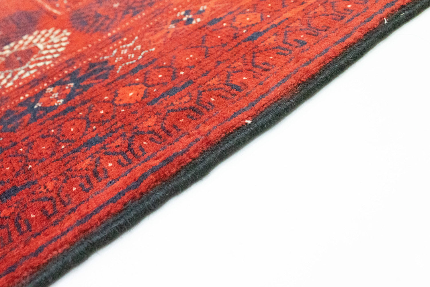 Afghansk tæppe - Bukhara - 292 x 196 cm - mørkerød