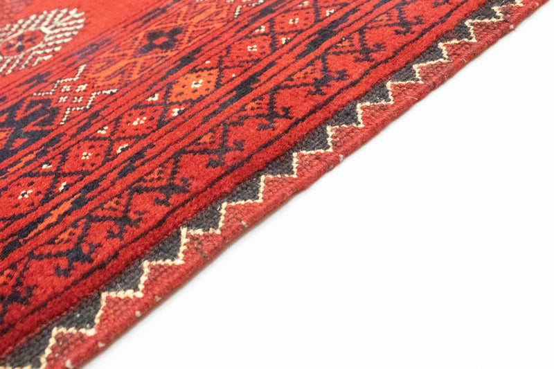 Afghansk tæppe - Bukhara - 295 x 199 cm - mørkerød
