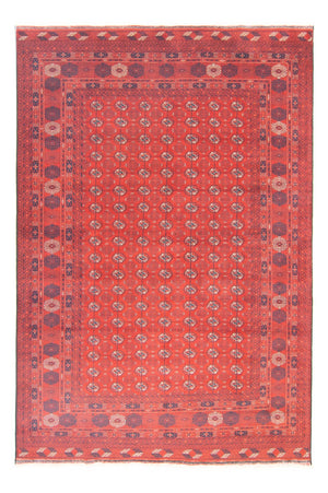 Afghansk tæppe - Bukhara - 297 x 198 cm - mørkerød