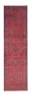 Løber Afghansk tæppe - Kunduz - 290 x 80 cm - mørkerød