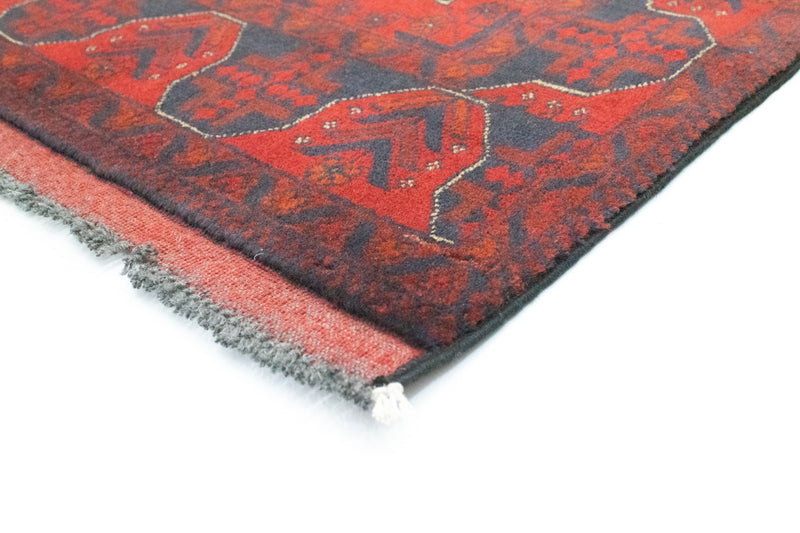 Løber Afghansk tæppe - Kunduz - 297 x 79 cm - rød