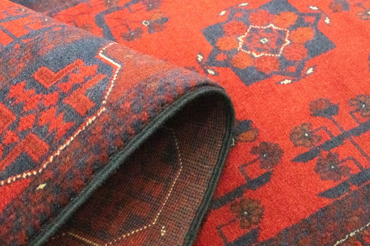 Løber Afghansk tæppe - Kunduz - 289 x 77 cm - rød