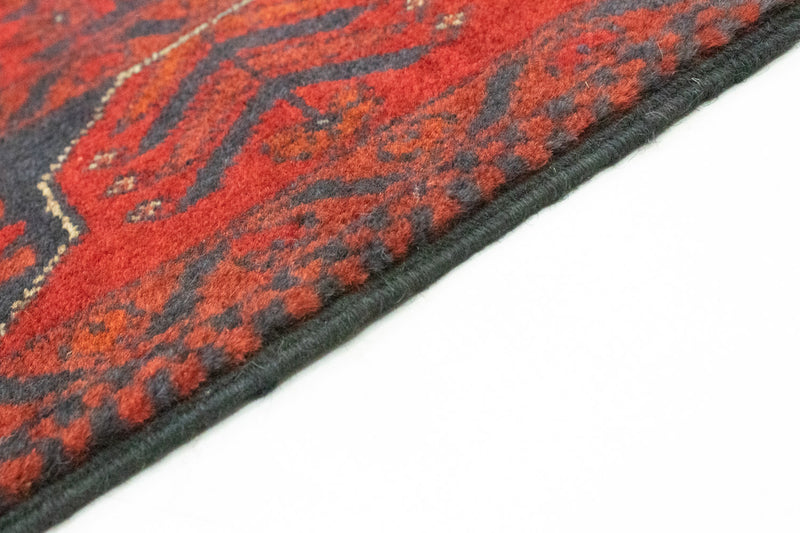 Løber Afghansk tæppe - Kunduz - 296 x 77 cm - rød