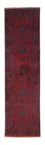 Løber Afghansk tæppe - Kunduz - 290 x 79 cm - mørkerød