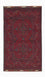 Afghansk tæppe - Kunduz - 123 x 75 cm - mørkerød