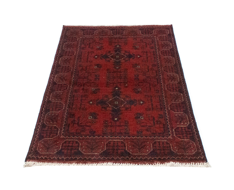 Afghansk tæppe - Kunduz - 120 x 77 cm - mørkeblå