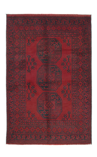 Afghansk tæppe - Filpa - 145 x 96 cm - rød
