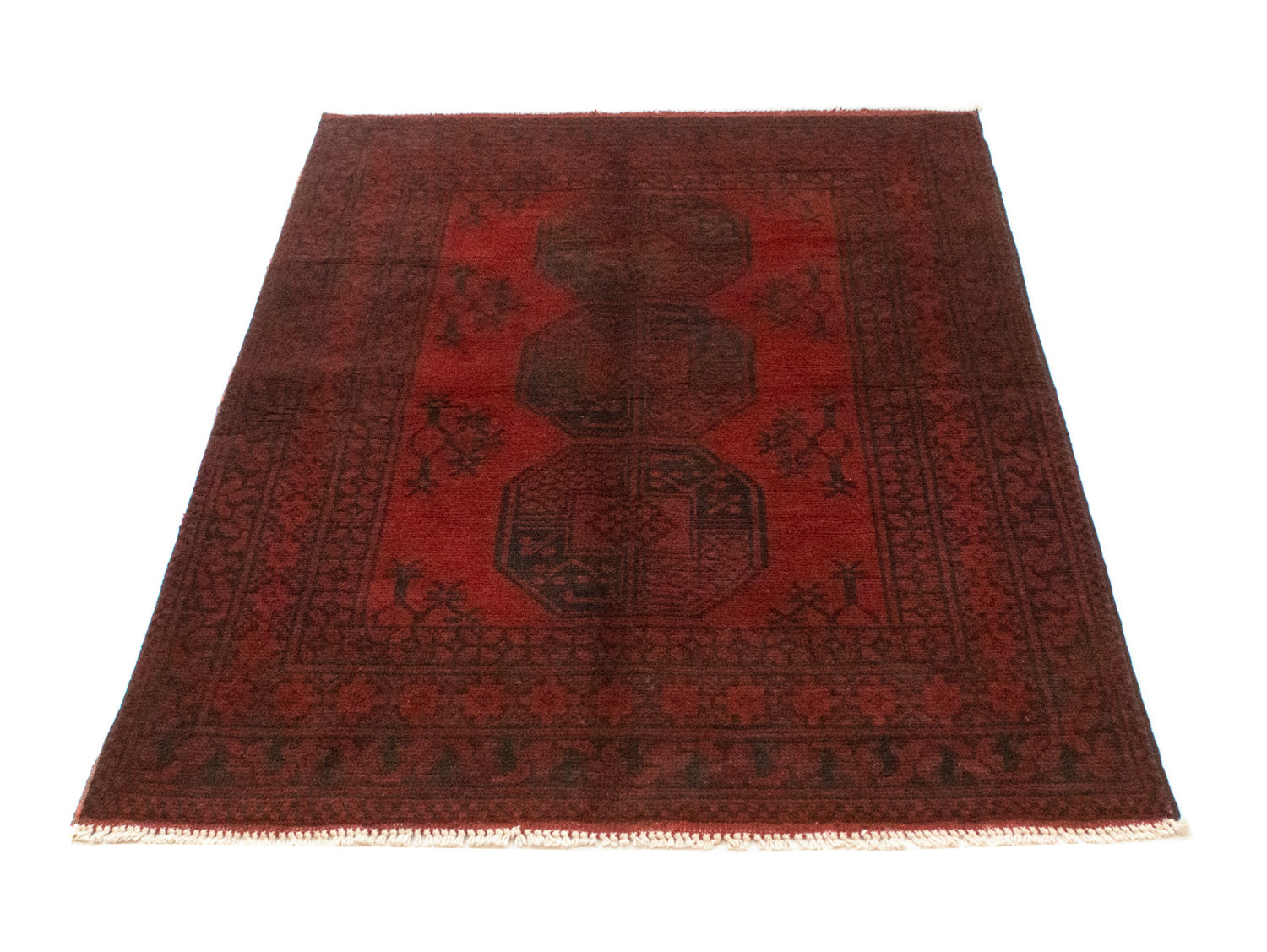Afghansk tæppe - Filpa - 145 x 96 cm - rød