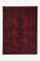 Afghansk tæppe - Filpa - 140 x 100 cm - rød