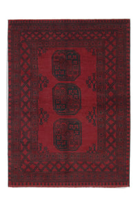 Afghansk tæppe - Filpa - 139 x 102 cm - rød