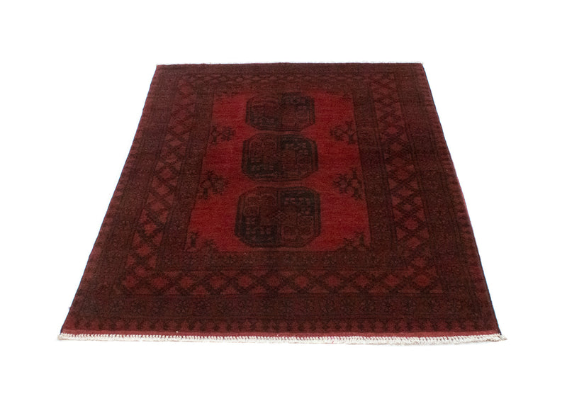 Afghansk tæppe - Filpa - 139 x 102 cm - rød