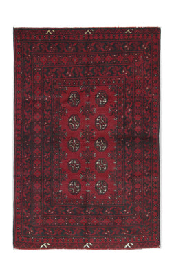 Afghansk tæppe - Filpa - 145 x 93 cm - rød