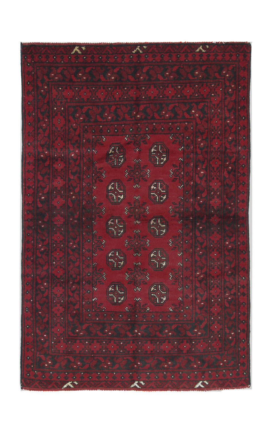 Afghansk tæppe - Filpa - 145 x 93 cm - rød