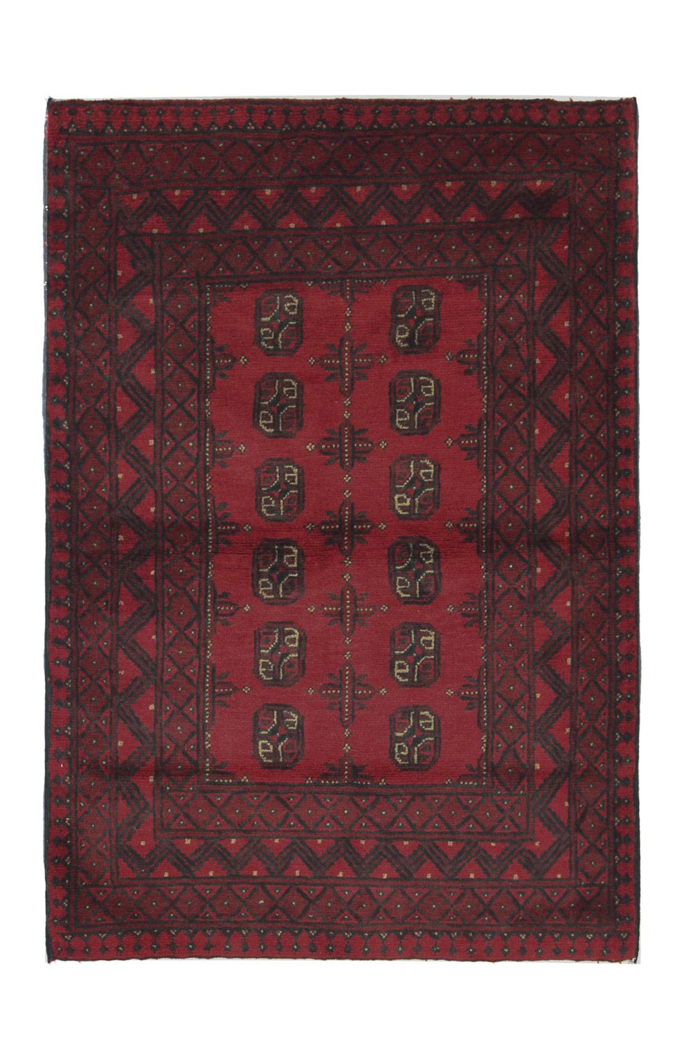 Afghansk tæppe - Filpa - 148 x 103 cm - rød
